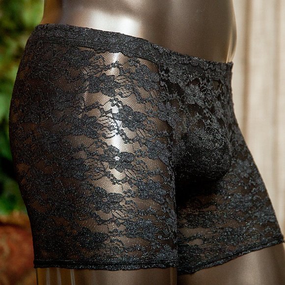 Mens Lace Boxer Brief Handmade - Picture 2 of 5